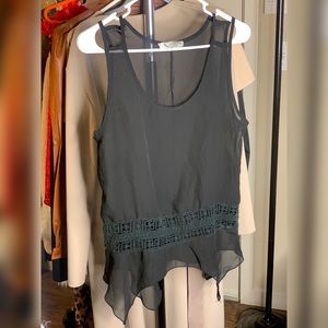 Carpe Diem Sheer Oversized Sz Small Tank